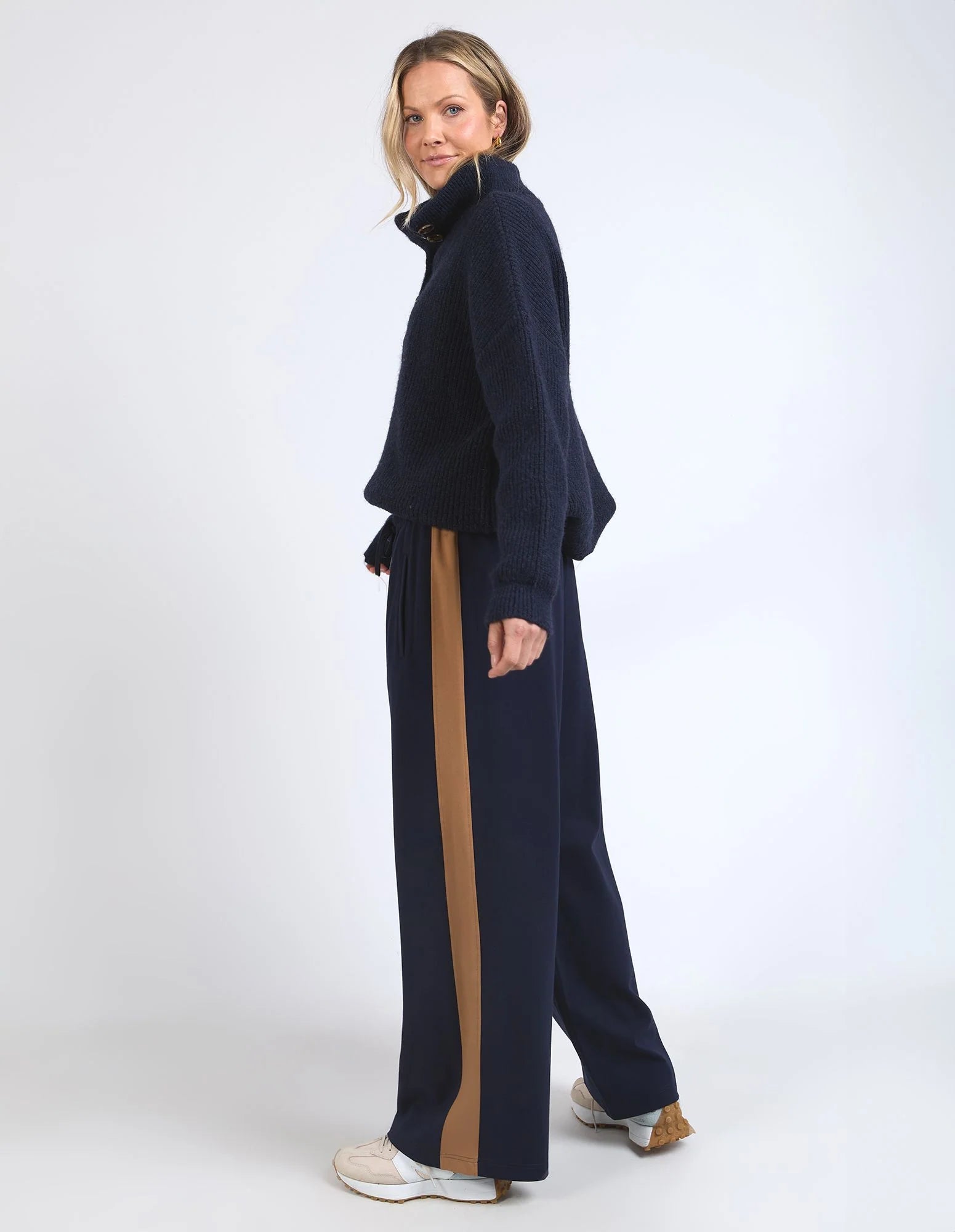 Carmen Wide Leg Pant Navy