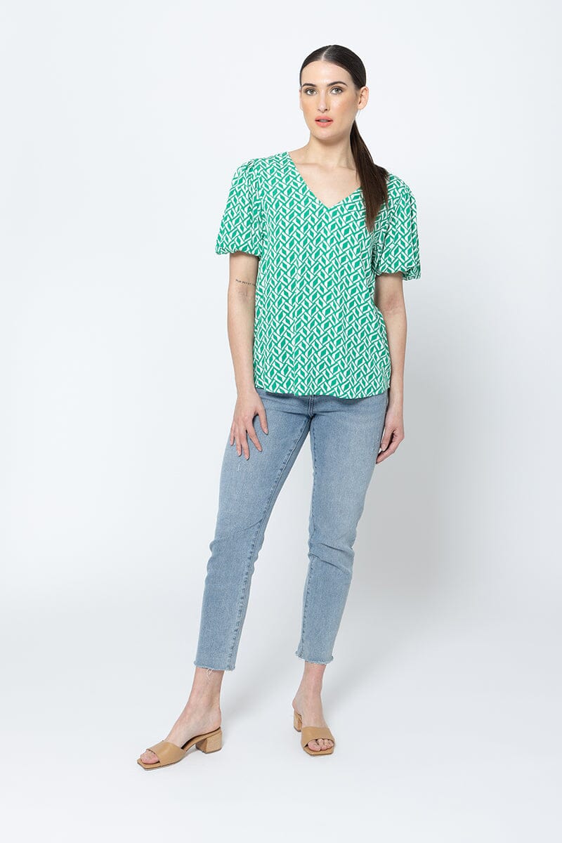 WORTHY TOP GEO GREEN