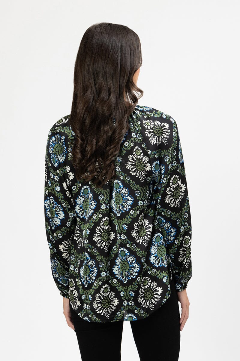 Santorini Top Midnight Daisy