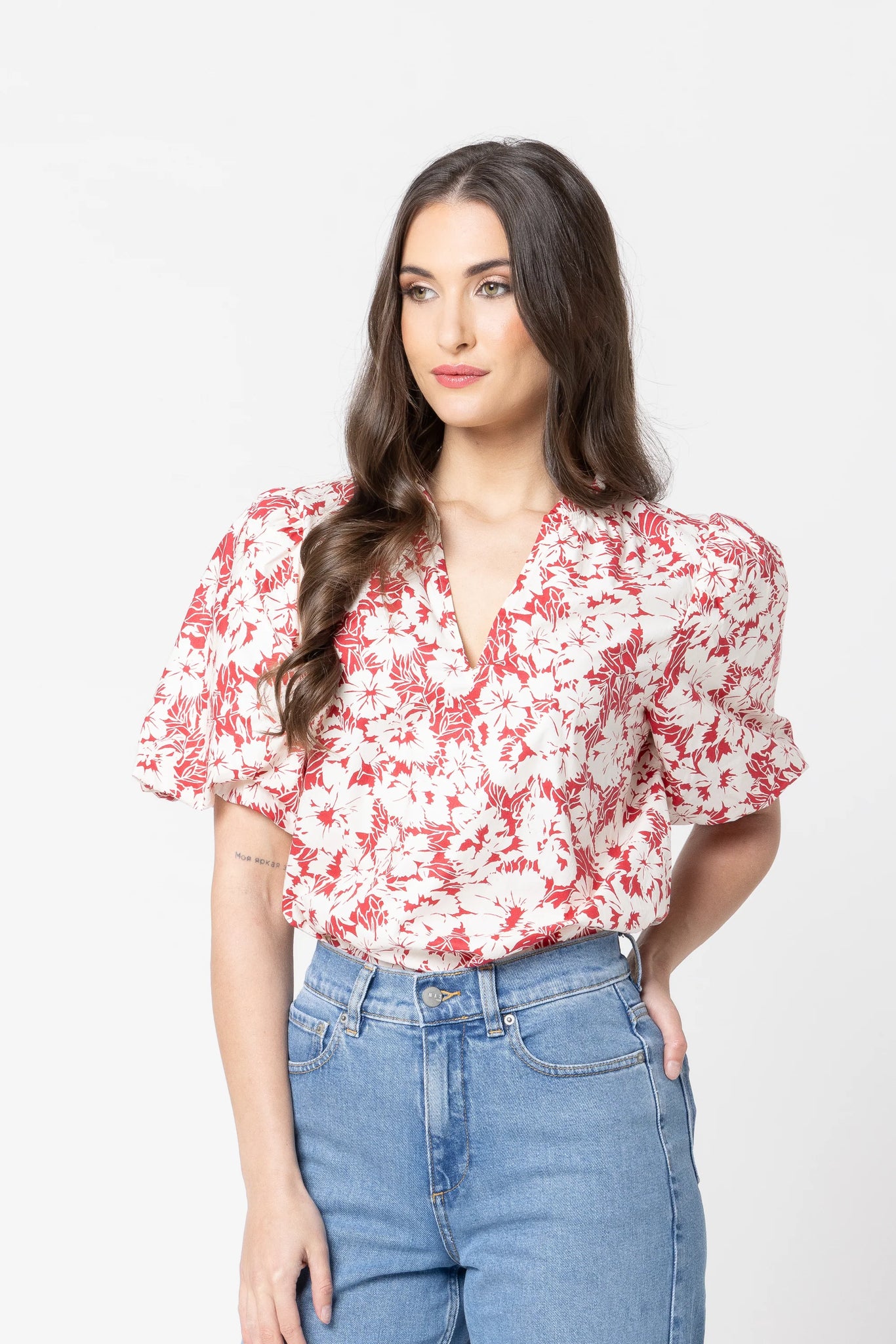 Relaxed Butterfly Top Ruby Bloom