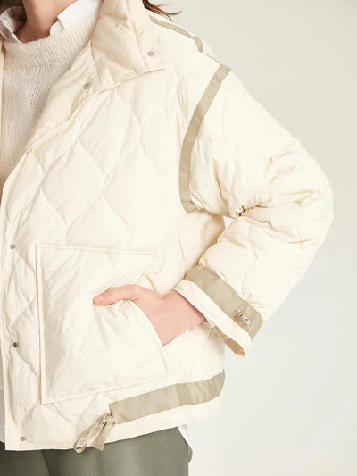 Meribel Reversible Puffer - Chalk