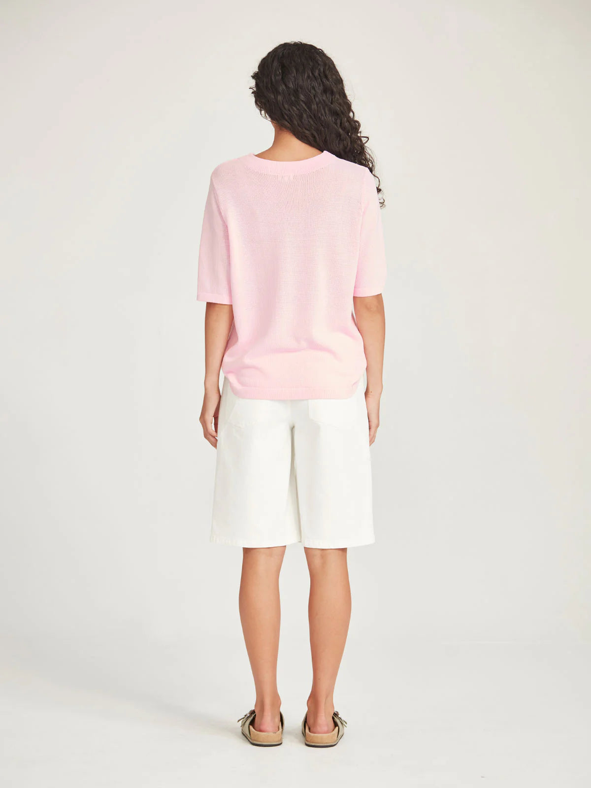 Echo Knit Tee Pink Sorbet