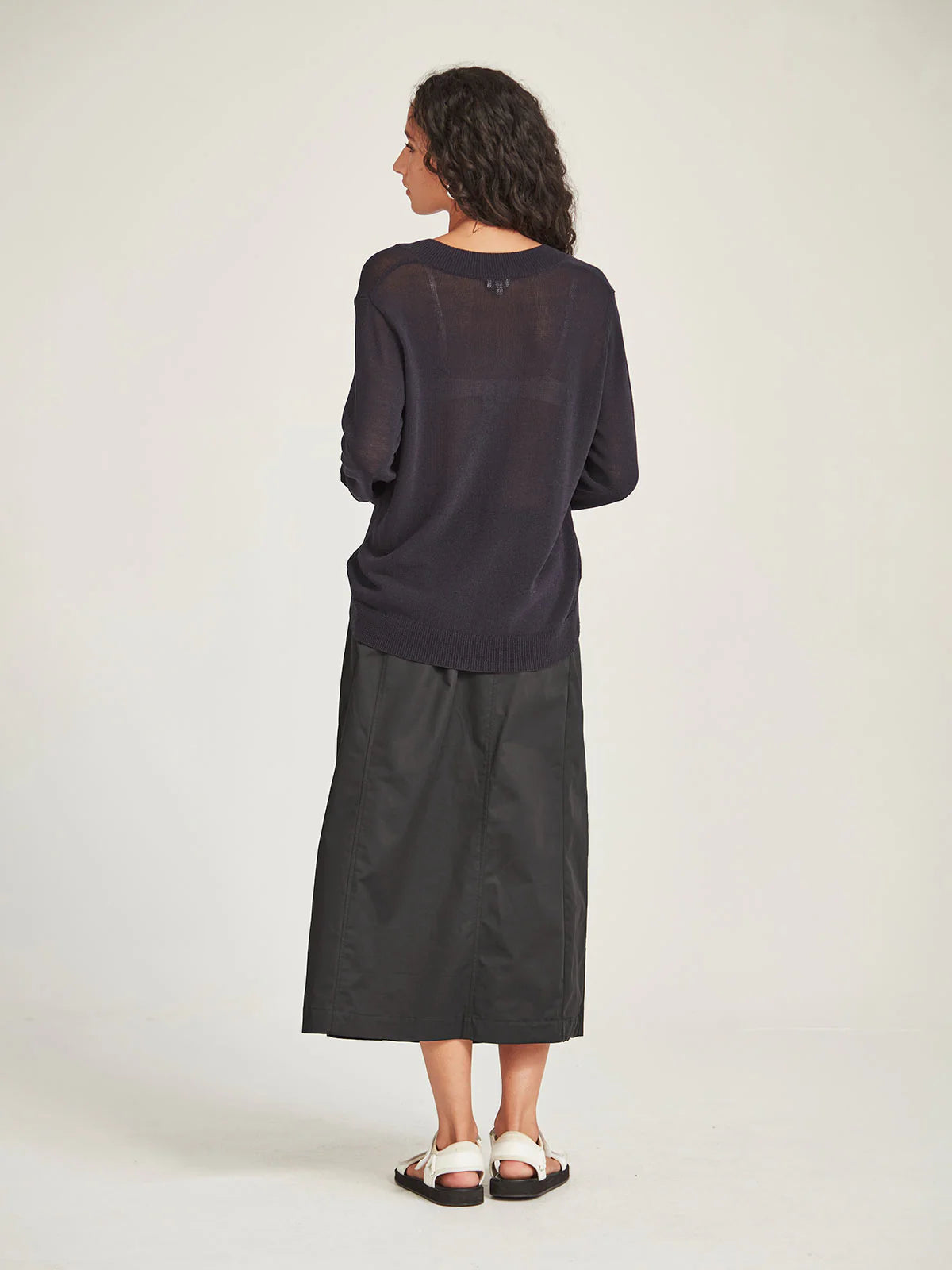 Carnival V Neck Sweater French Navy