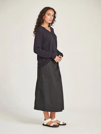 Carnival V Neck Sweater French Navy