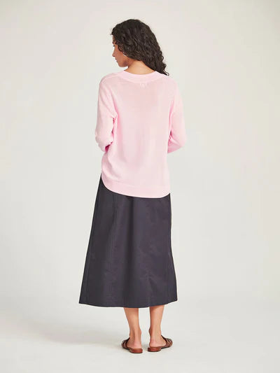 Carnival V Neck Sweater Pink Sorbet
