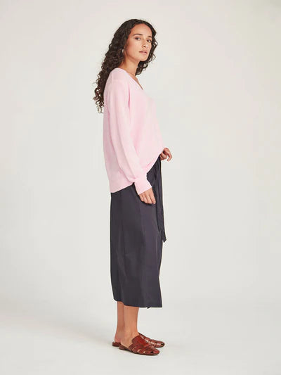 Carnival V Neck Sweater Pink Sorbet