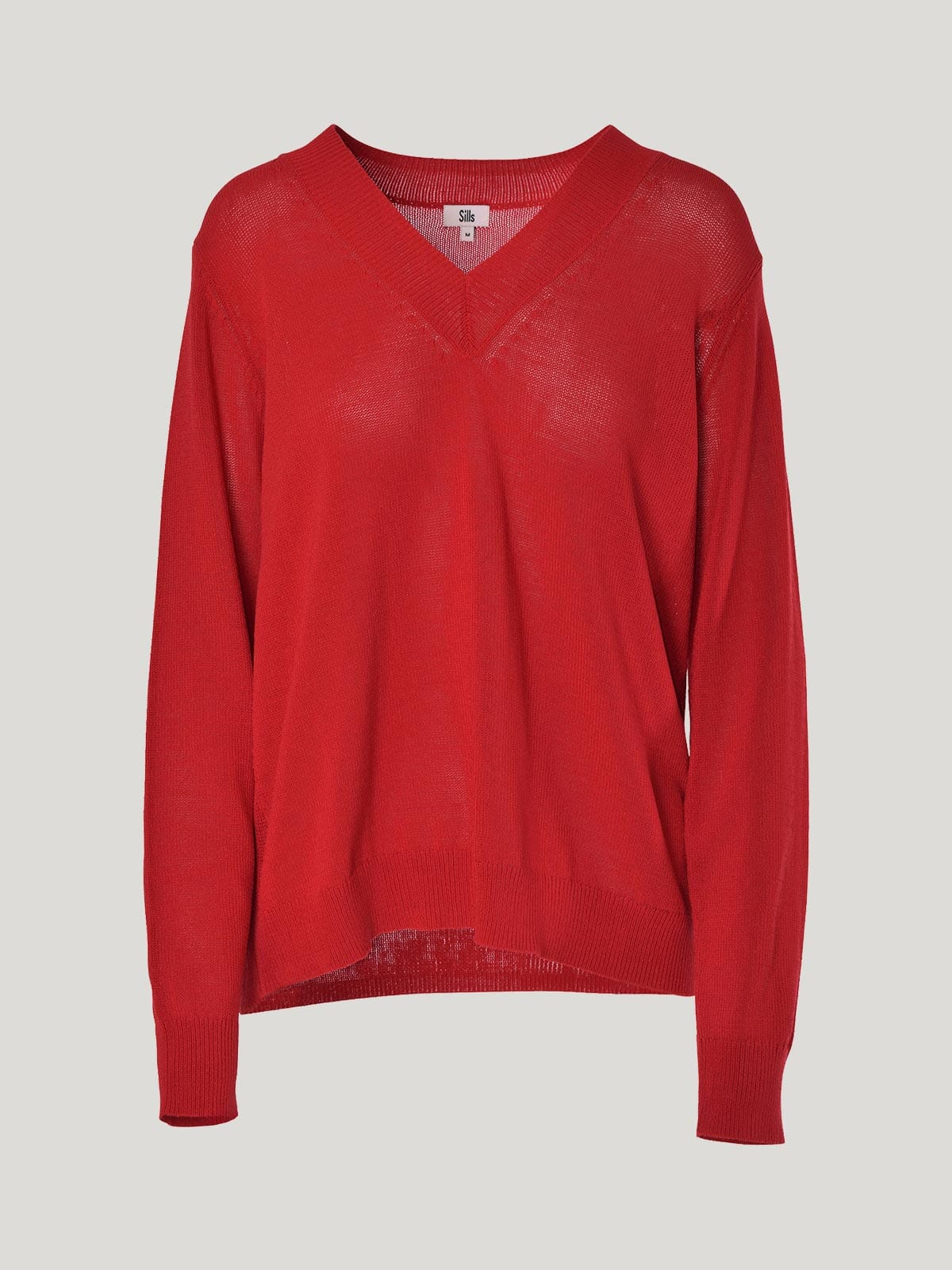 Carnival V Neck Sweater Scarlet