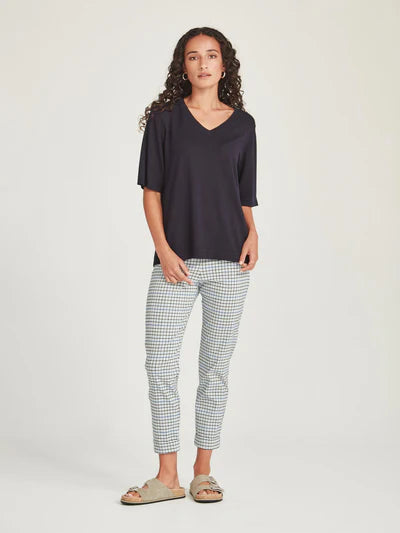 Vera V Knit Tee French Navy