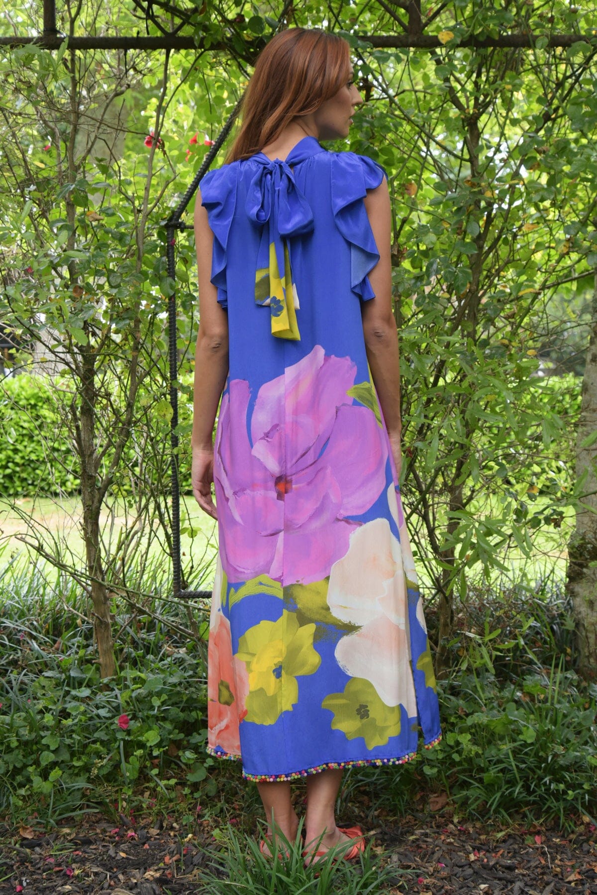 Modern Romance Dress Cobalt Floral