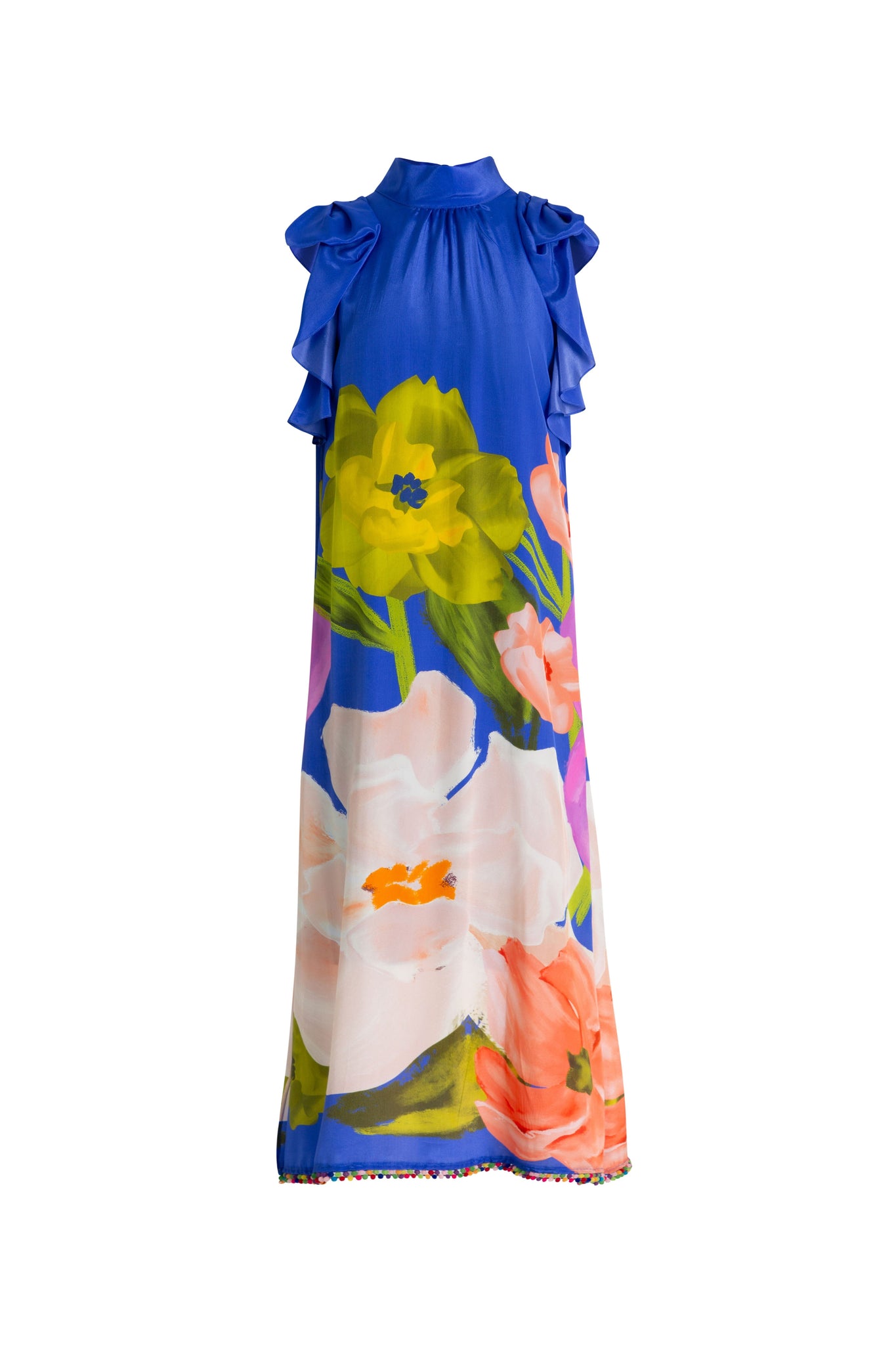 Modern Romance Dress Cobalt Floral