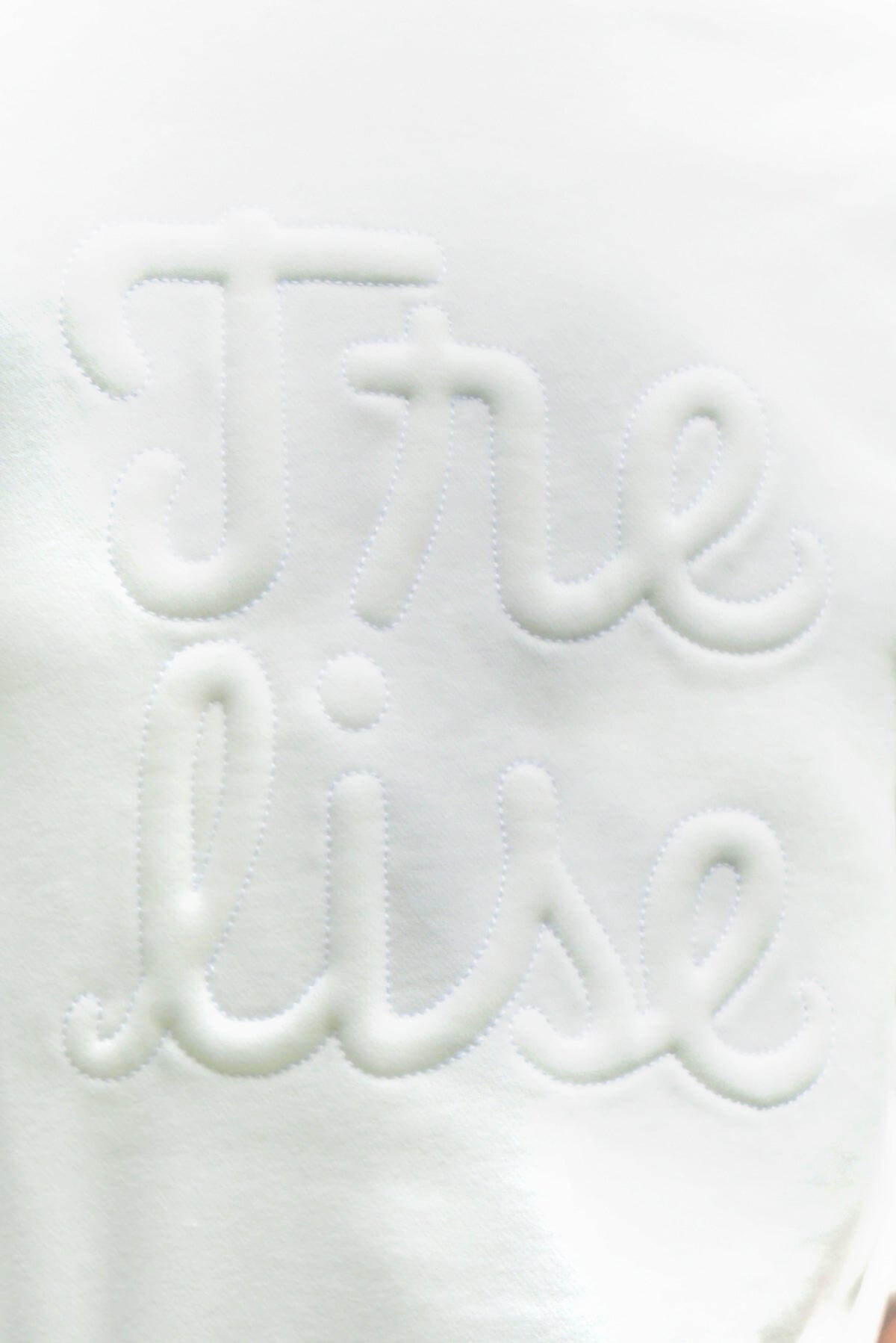 Emboss Lady Sweatshirt White