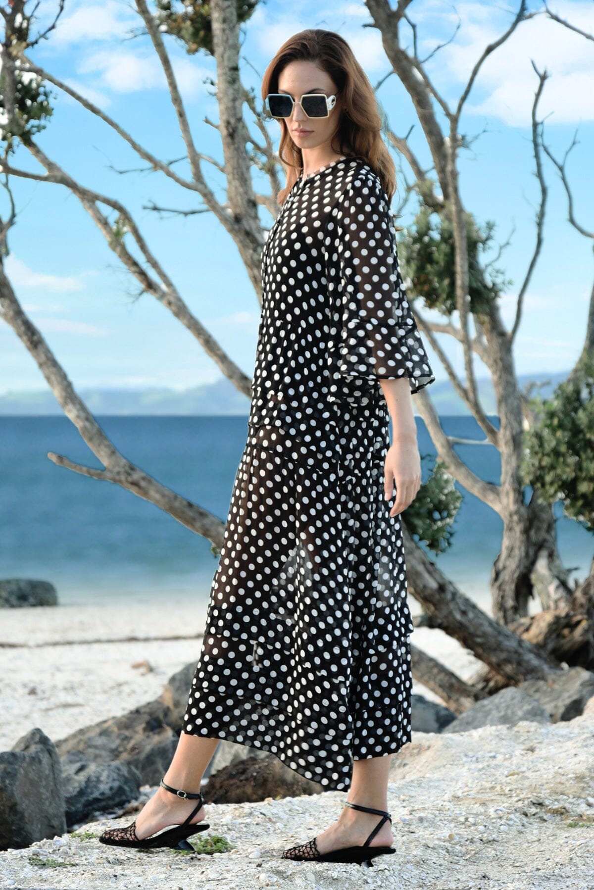 Cherish The Love Dress Black/White