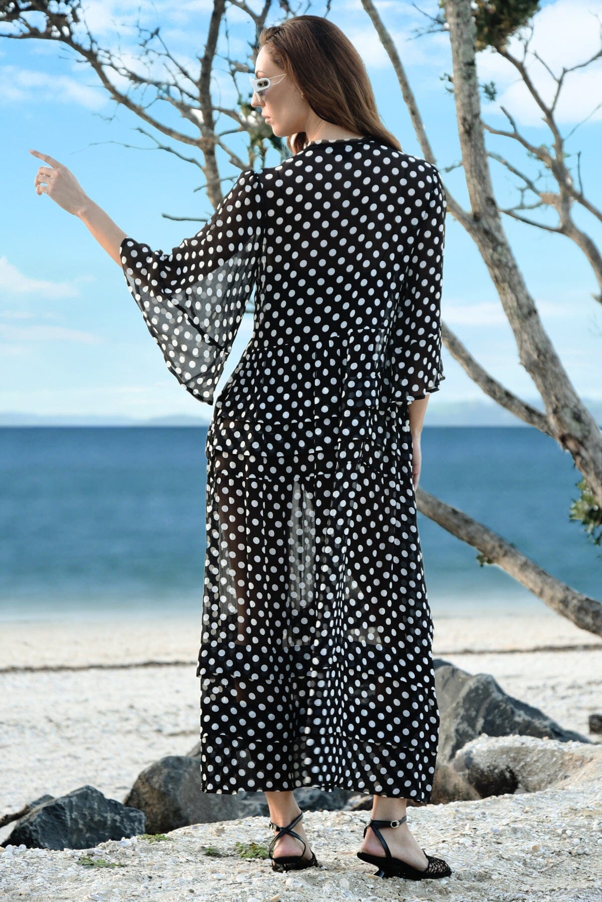 Cherish The Love Dress Black/White