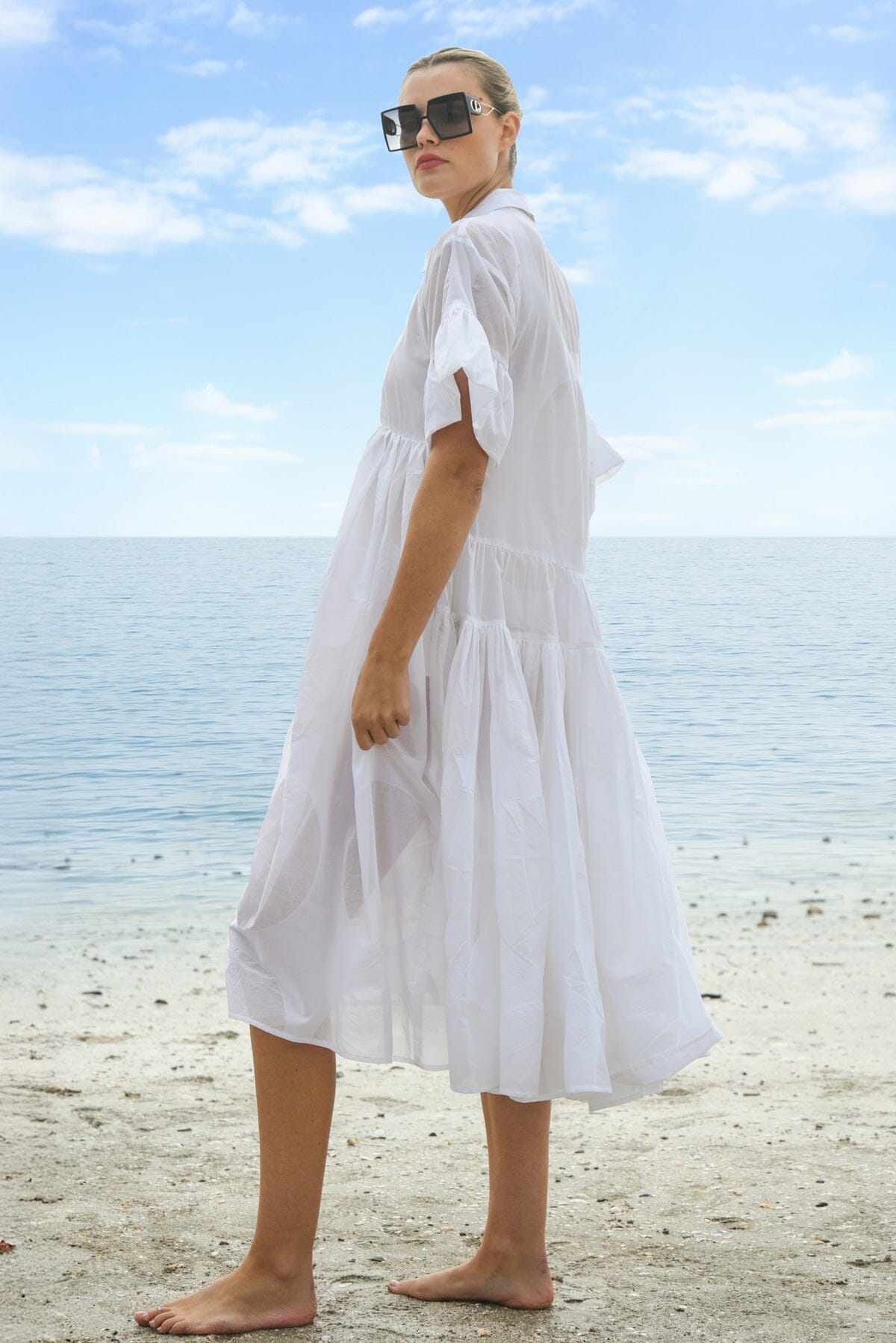 Sunny Business Dress White