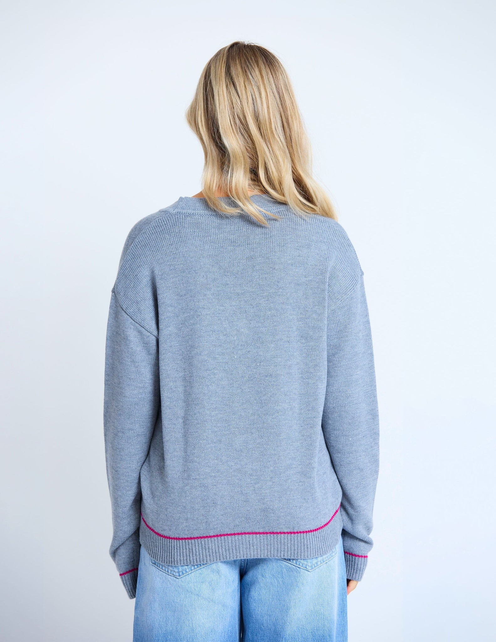 Academy Cardigan Grey Marle