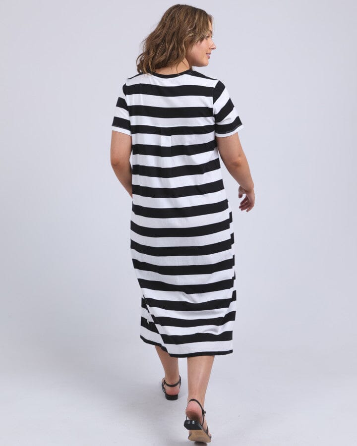 Adira Dress Stripe Black