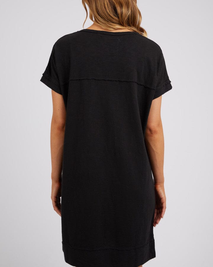 ALLISON TEE DRESS WASHED BLACK