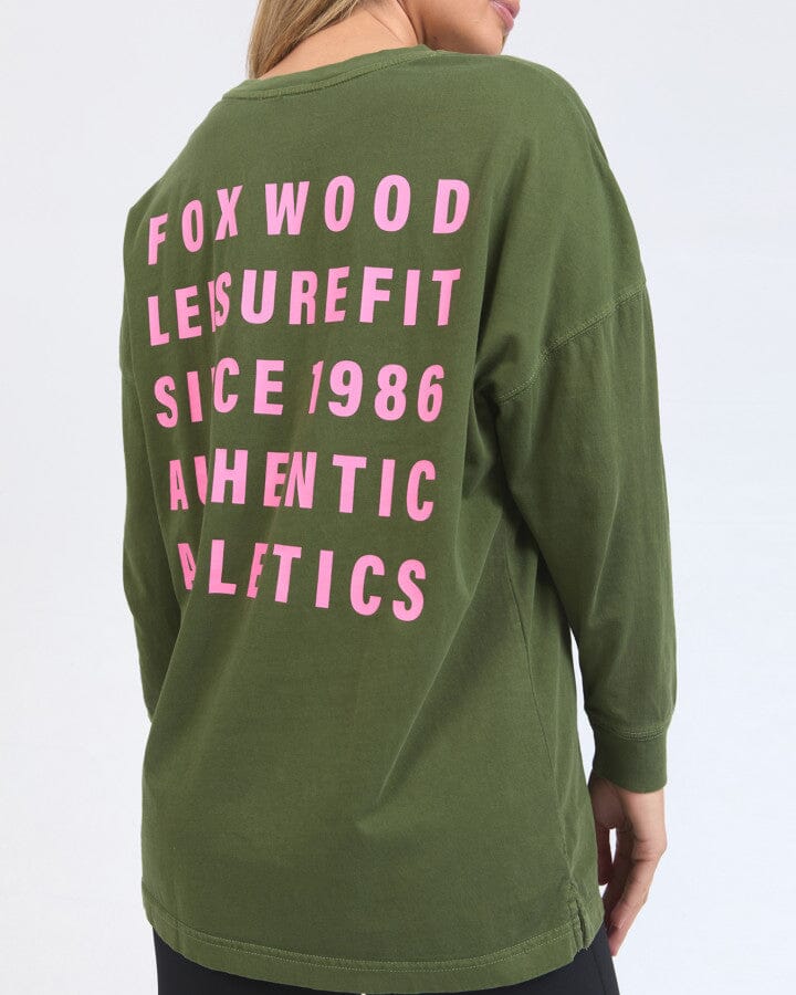 AUTHENTIC L/S TEE OLIVE
