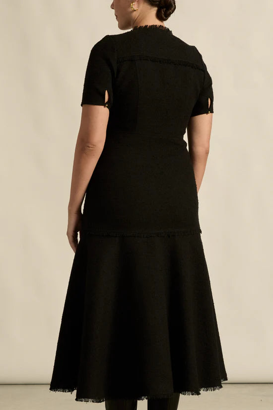 Banter Dress Black Boucle