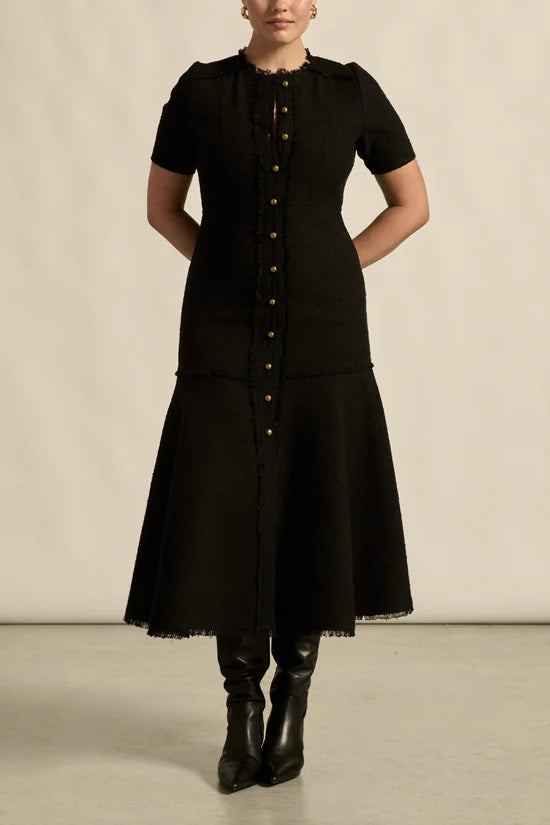 Banter Dress Black Boucle