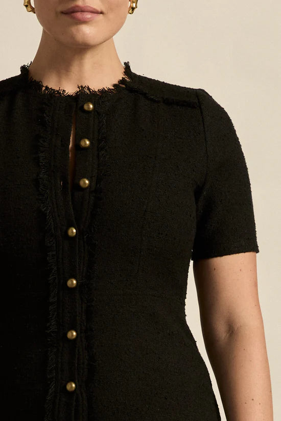 Banter Dress Black Boucle
