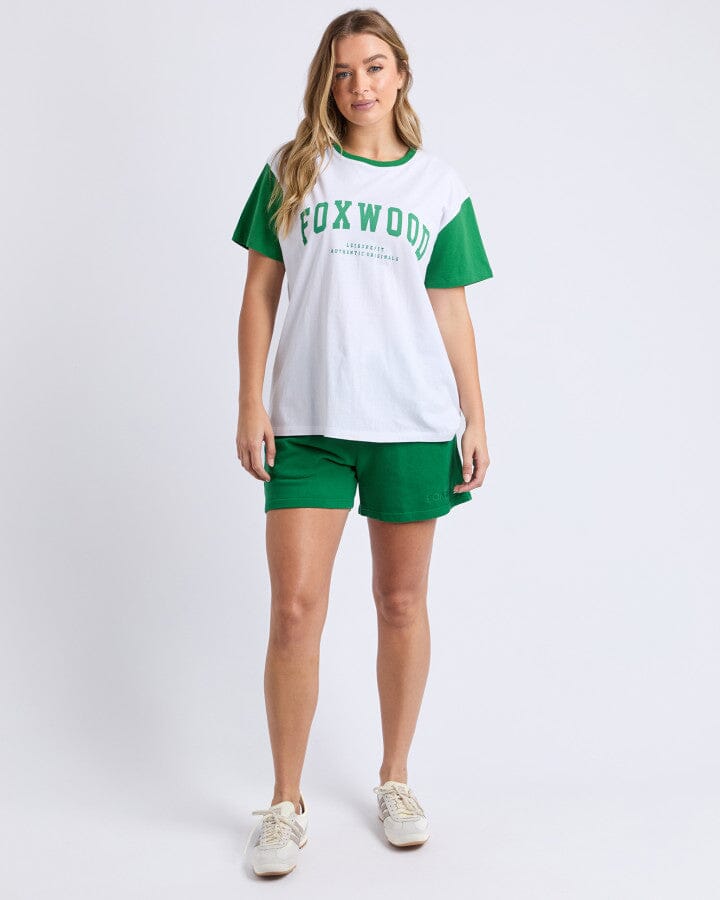 Baseball Tee White/Green