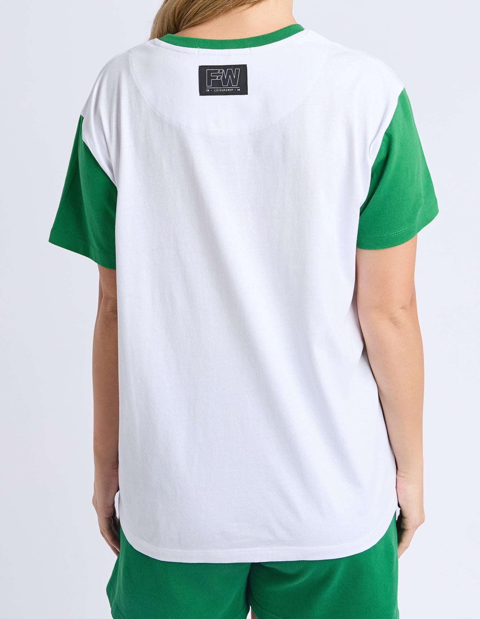 Baseball Tee White/Green