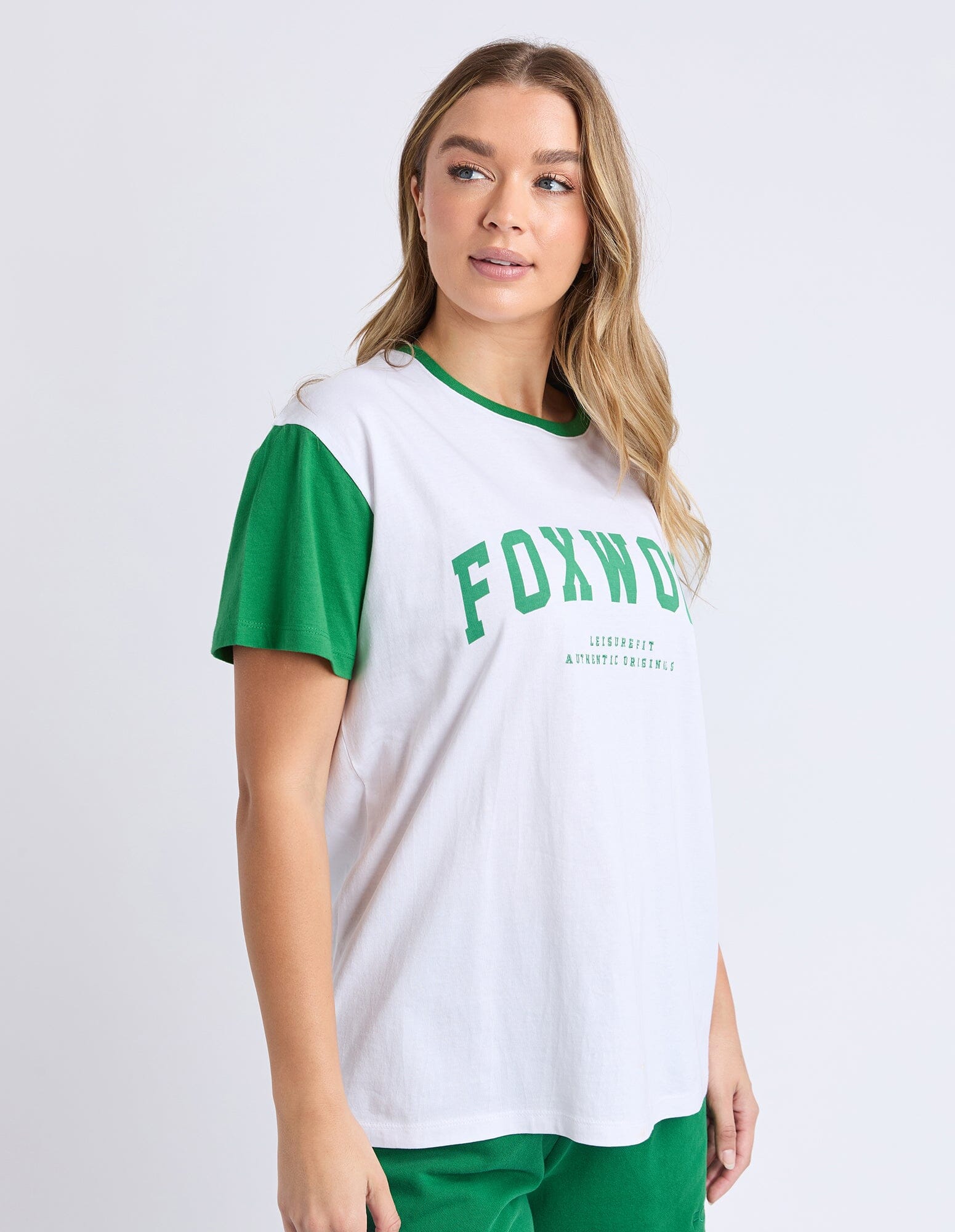 Baseball Tee White/Green