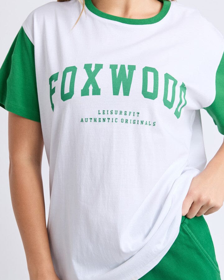 Baseball Tee White/Green