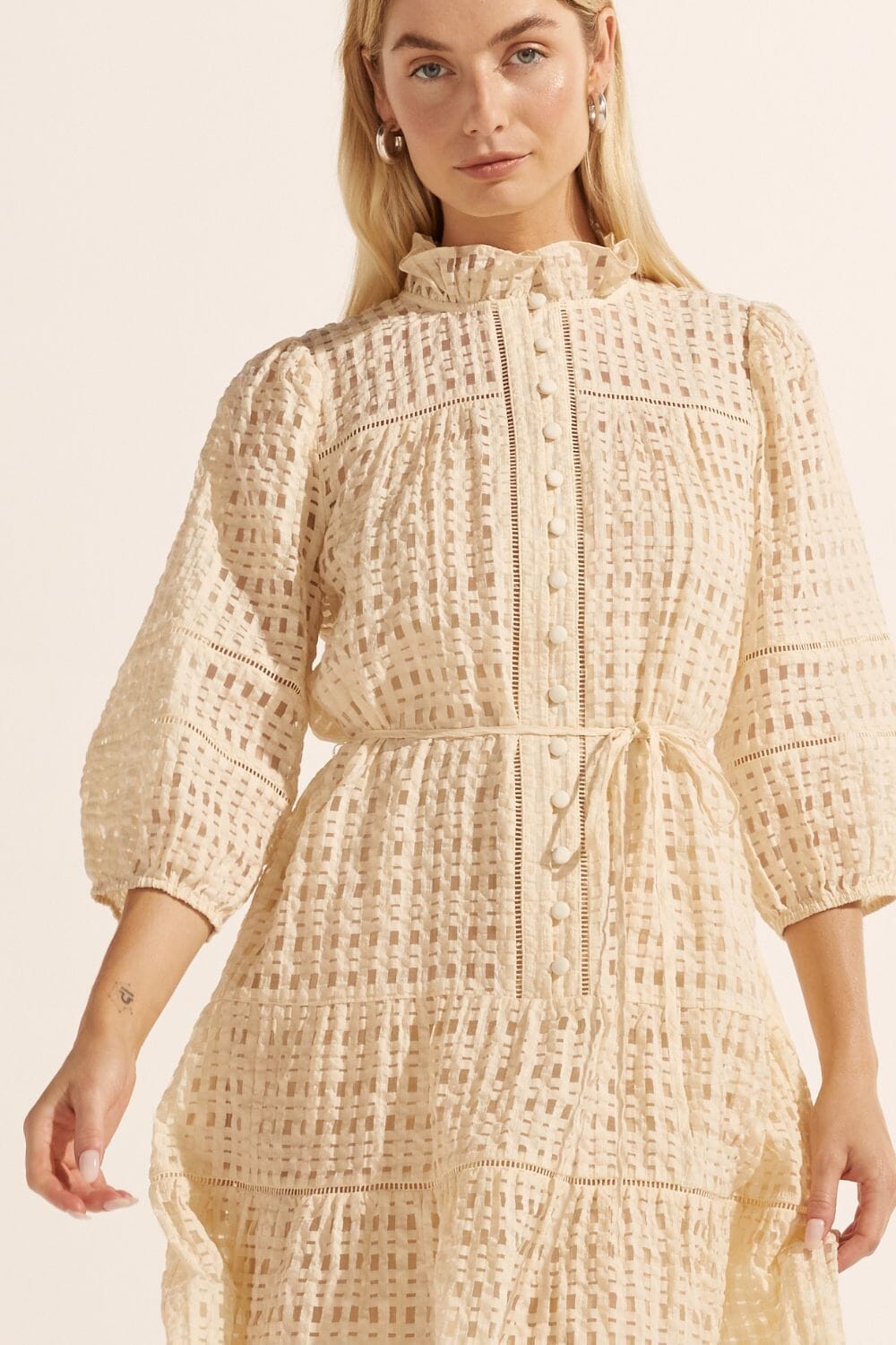 Beacon Dress Cream Window