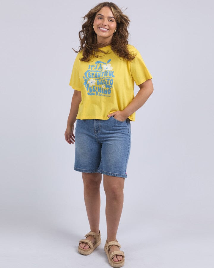 Beautiful Day Tee Lemon