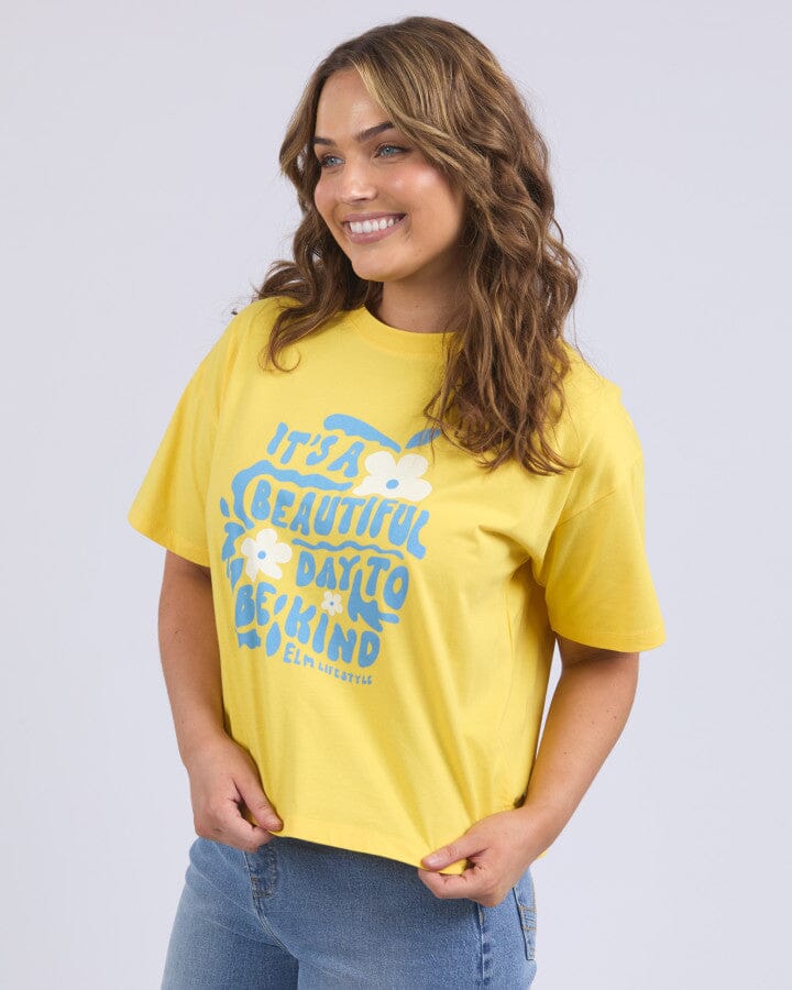 Beautiful Day Tee Lemon