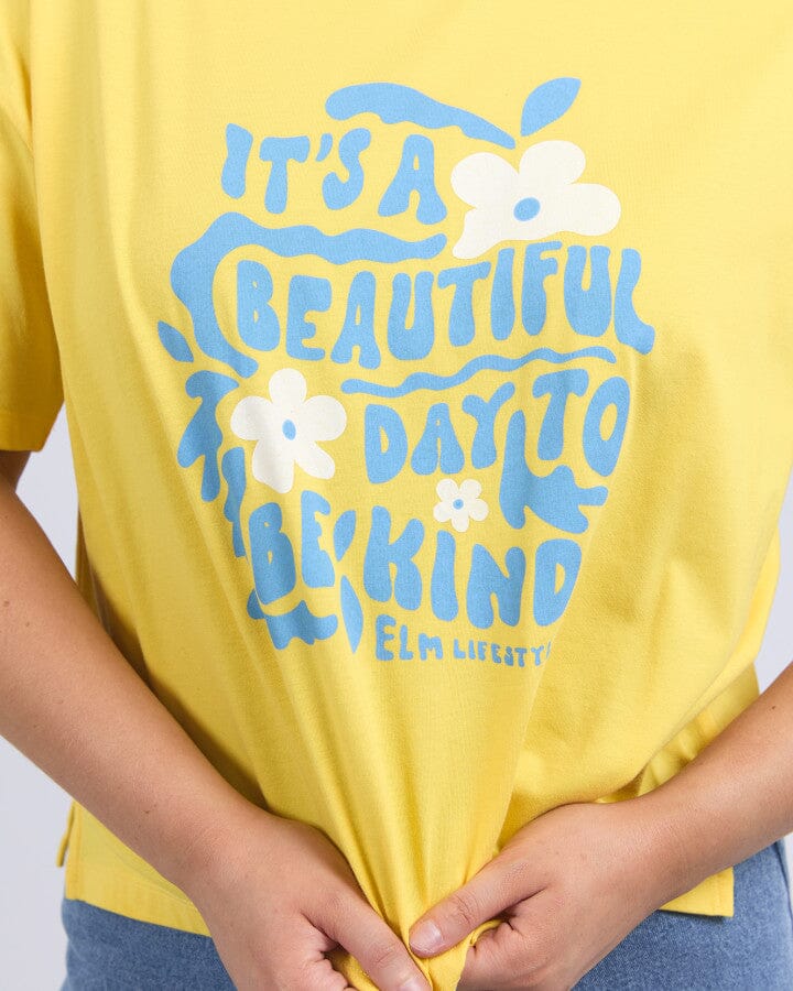 Beautiful Day Tee Lemon
