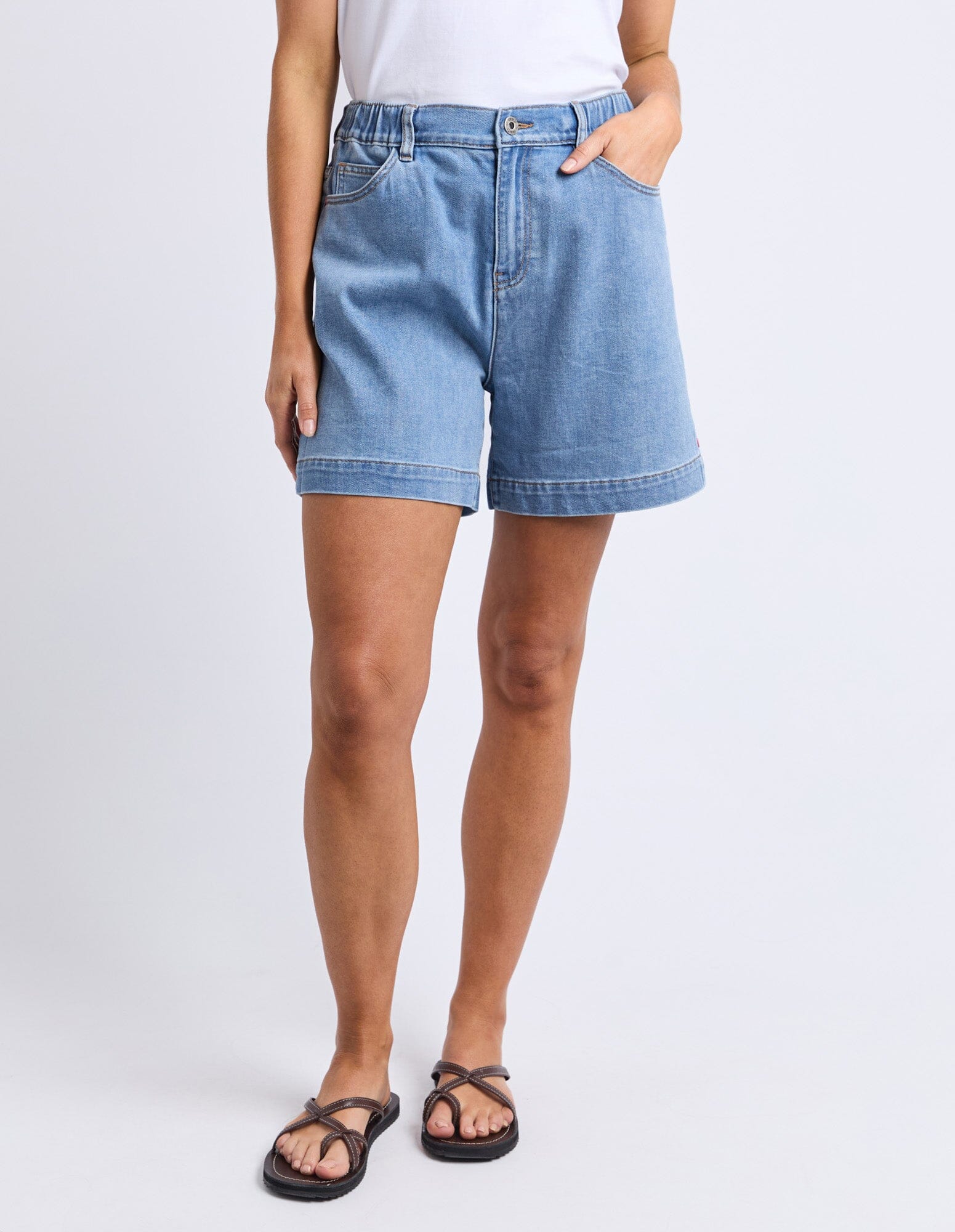 Birdie Denim Short Light Blue