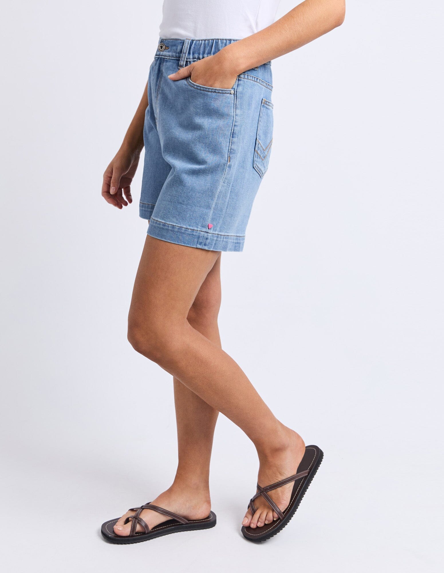 Birdie Denim Short Light Blue