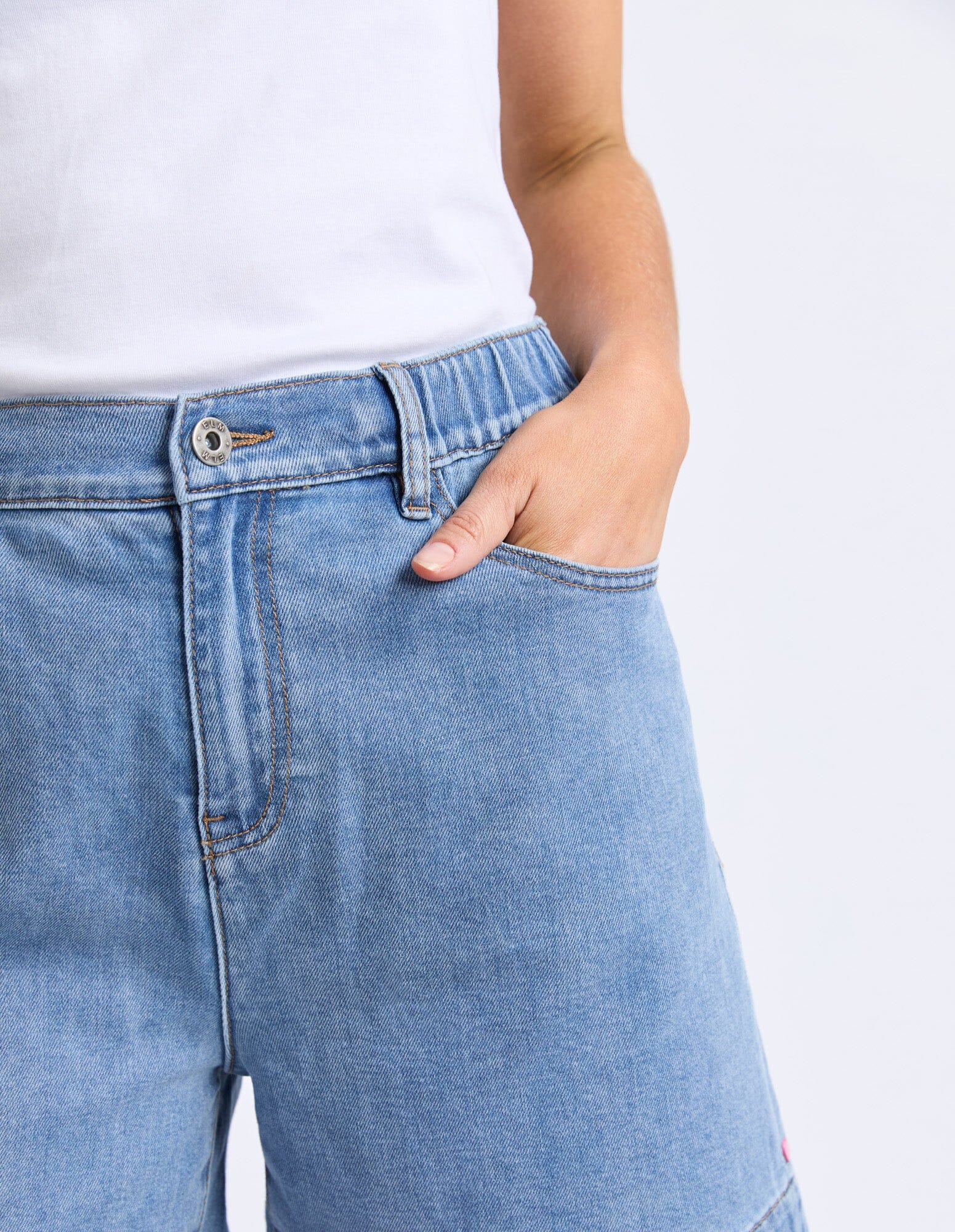 Birdie Denim Short Light Blue