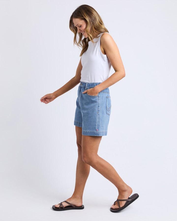 Birdie Denim Short Light Blue