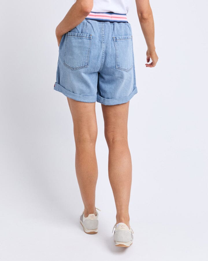 Bodhi Denim Short Mid Blue Wash