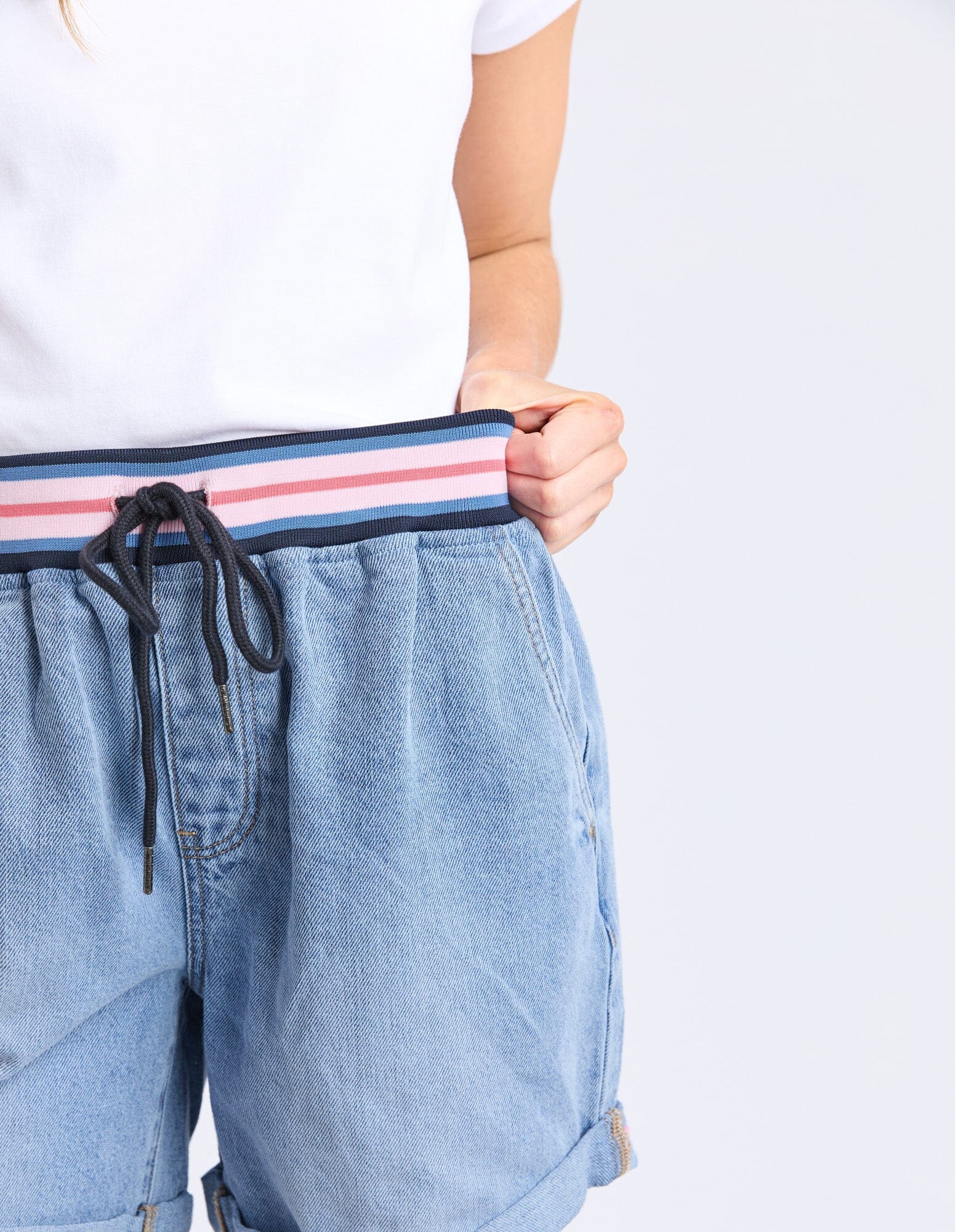 Bodhi Denim Short Mid Blue Wash