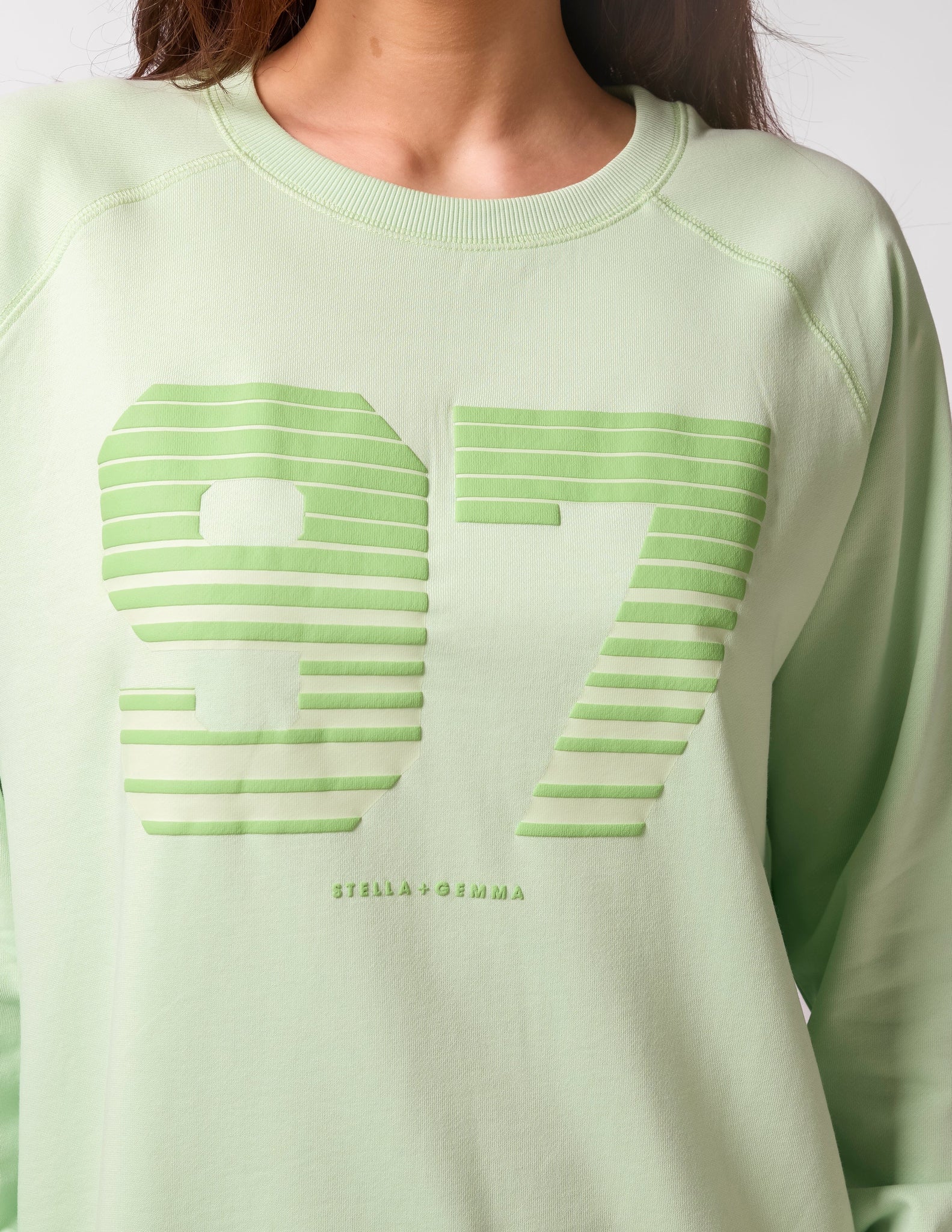 CLASSIC SWEATER GREEN NYC SPORTY STRIPES