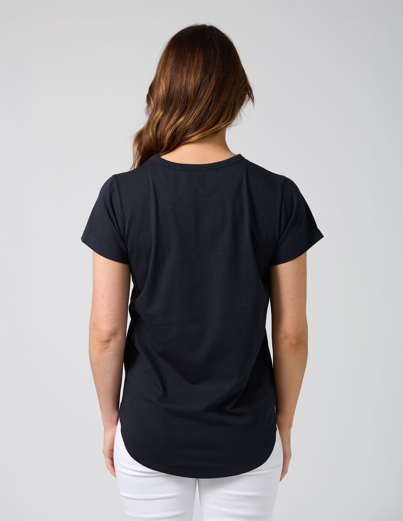 Classic Tee Blushing Blooms Navy