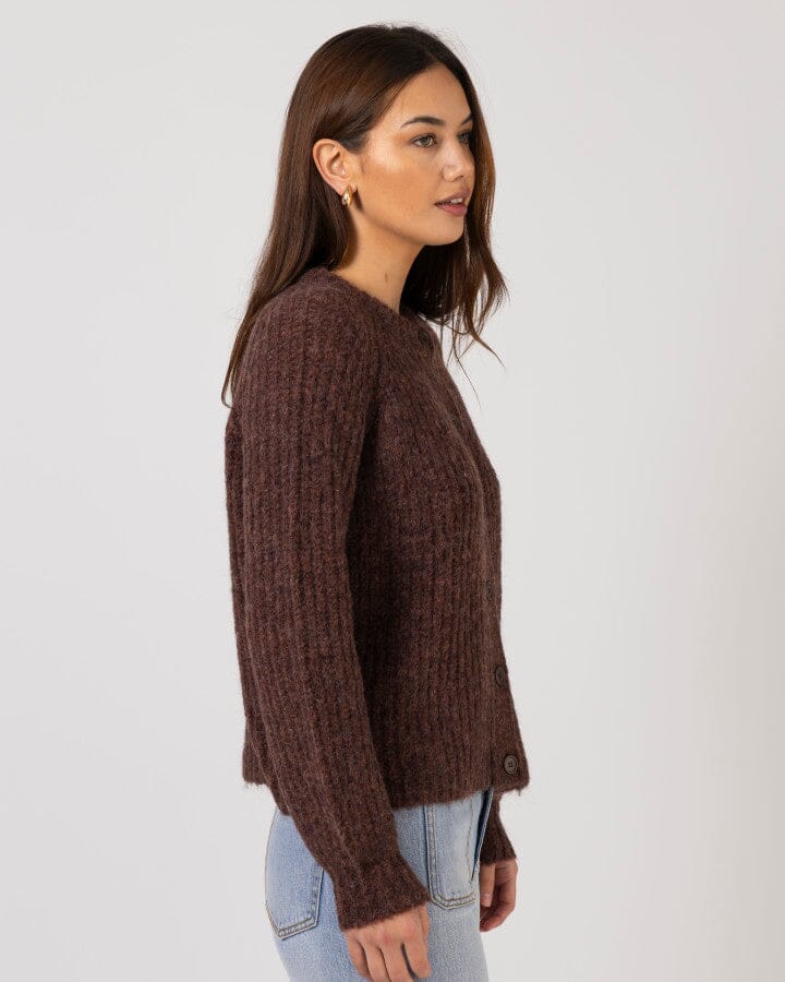 Corinne Cardigan Chocolate