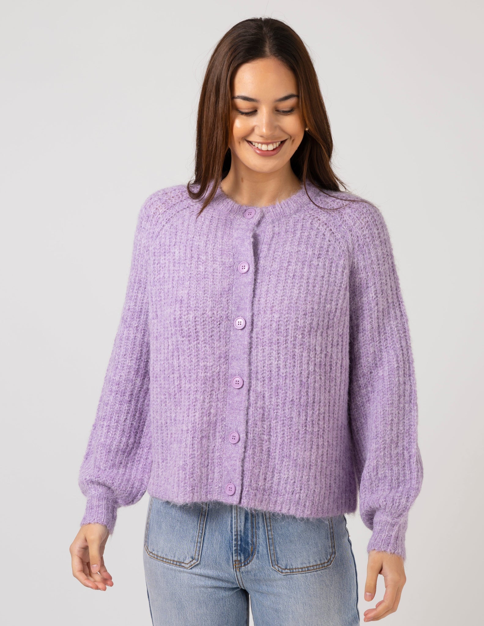 Corinne Cardigan Wisteria