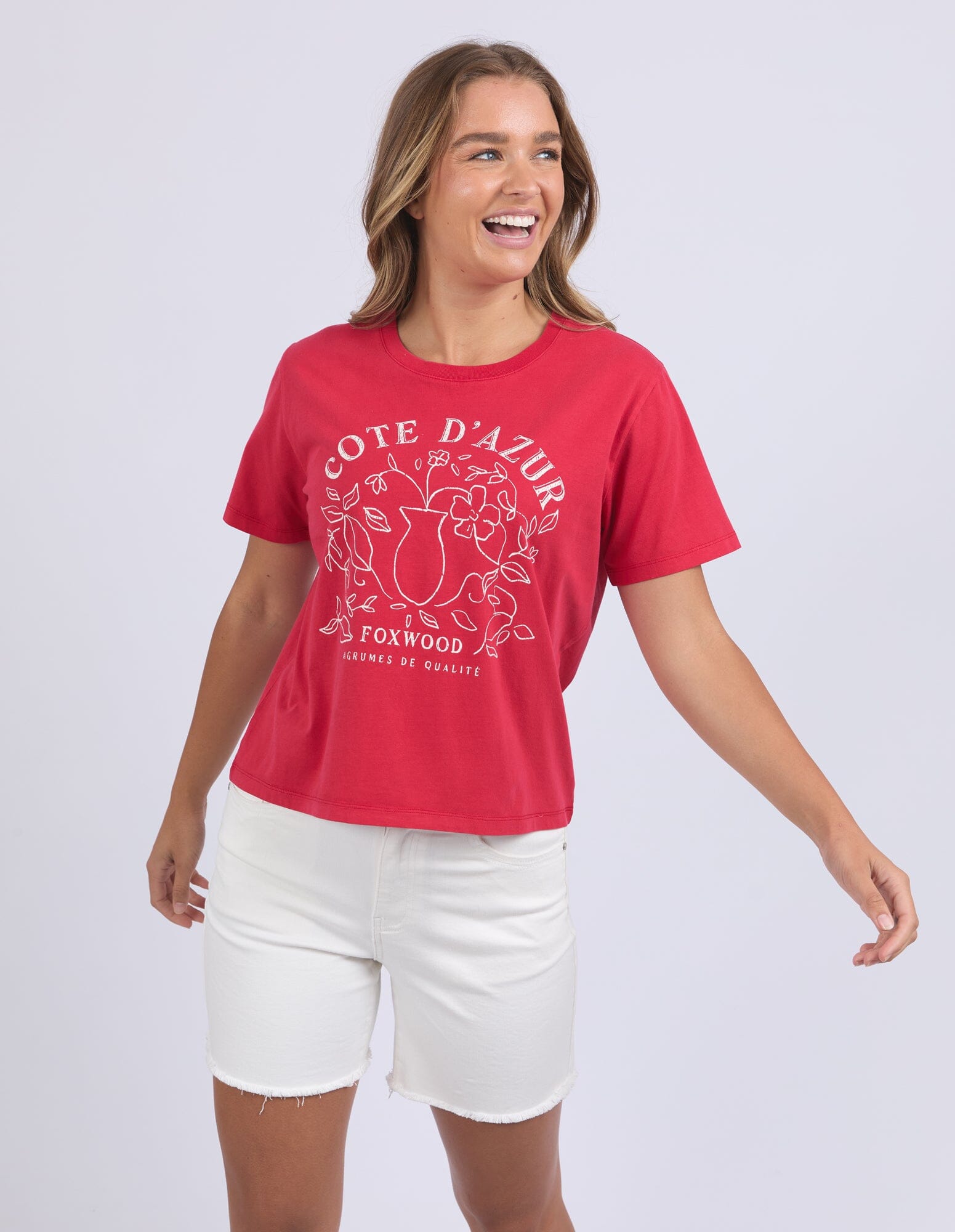 Cote D'azur Tee Crimson