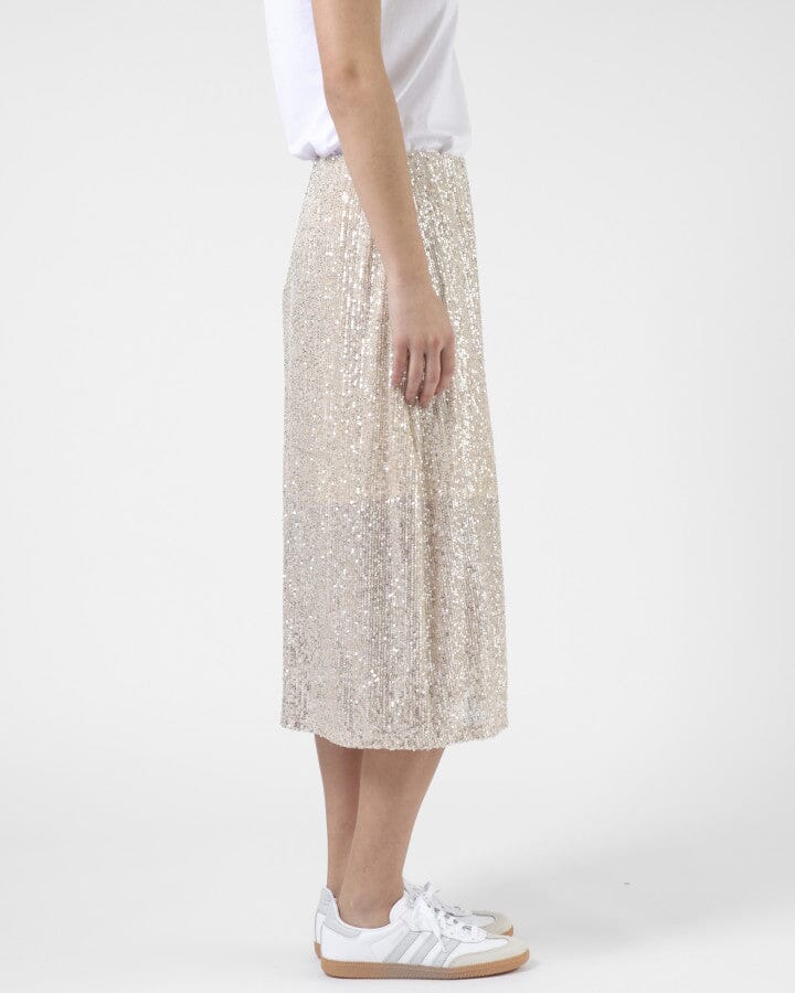 Crystal Skirt Champagne Sequins