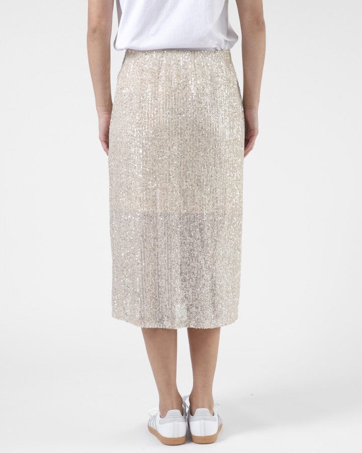 Crystal Skirt Champagne Sequins