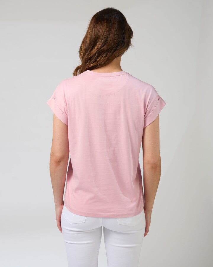 Cuff Tee Jardin Tile Mauve