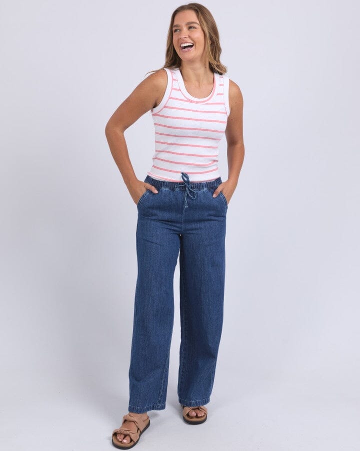 Delvine Jean Mid Blue