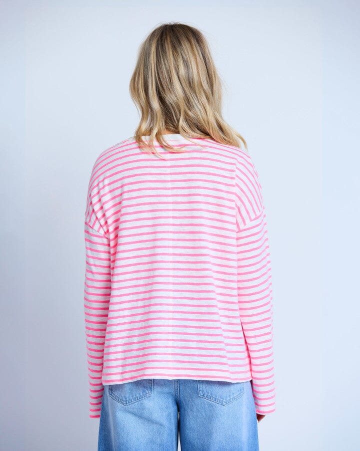 Drop Shoulder Tee Electric Candy