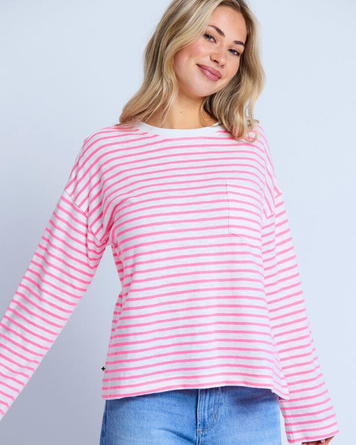 Drop Shoulder Tee Electric Candy